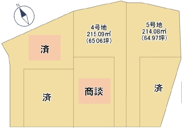 草津市岡本町5号地　売土地の区画図