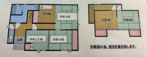 伊達市西浜町107-88戸建の間取り