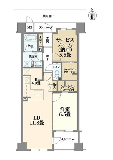 ローレルコート京都御所東の間取り
