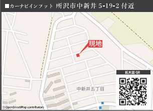 仲介手数料無料　KEIAI Grace 所沢市中新井9期　全2棟の地図