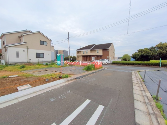 入間市上藤沢・全11区画　建築条件付土地　A区画　～南西角地～の前面道路含む現地写真|2025年4月28日撮影