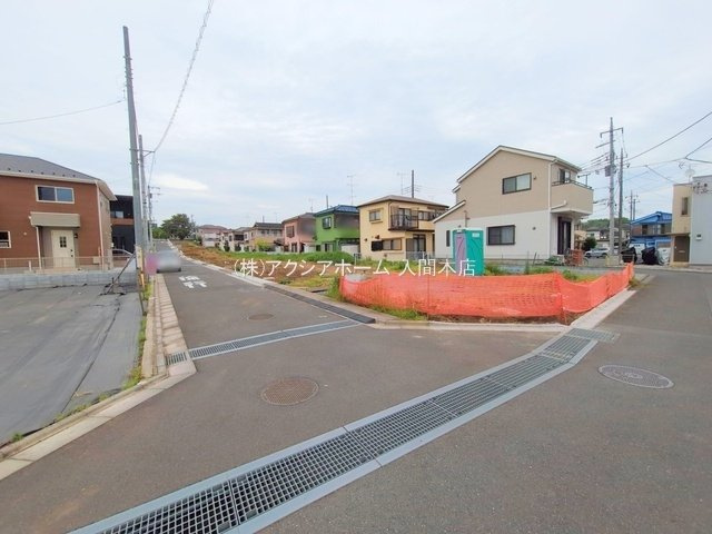入間市上藤沢・全11区画　建築条件付土地　A区画　～南西角地～の前面道路含む現地写真|2025年4月28日撮影