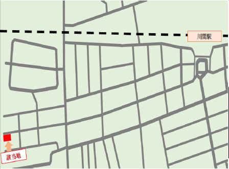 野田市尾崎　売地　75坪の地図