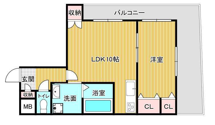 中西駅前ビルの間取り