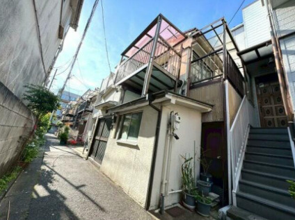 墨田区東向島４丁目の売地の前面道路含む現地写真