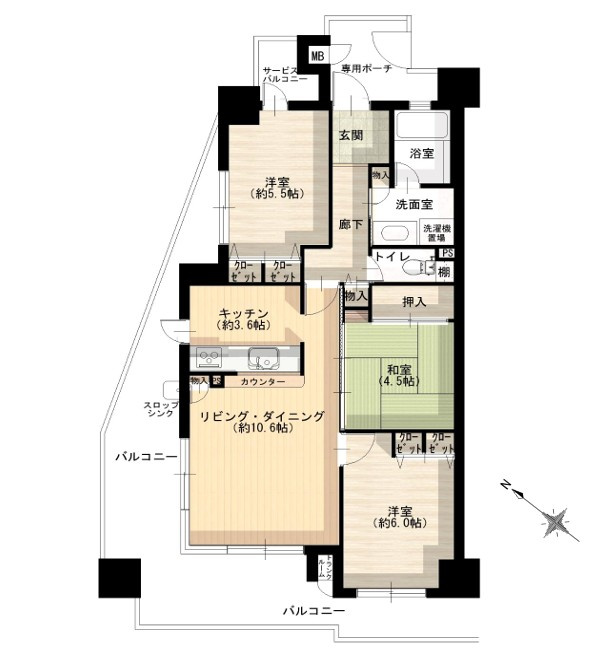 ネオグランデ香里山手の間取り|間取り図はいかがですか？ご希望を叶える間取りですか？リビングの広さは？水回りの位置は？カウンターキッチン？など色々な情報が集約されています。弊社ではリフォームなどのご相談も承っております。