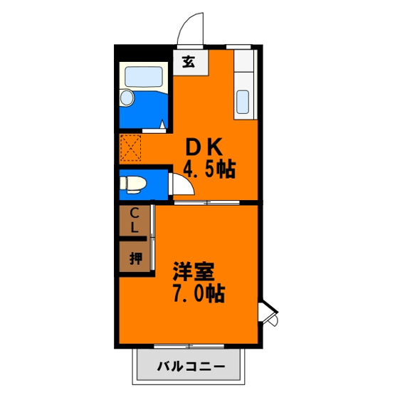 【間取り】 | 神明マンション | ※反転