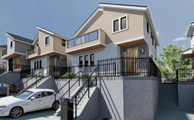 横浜市鶴見区北寺尾6丁目 新築戸建て【仲介手数料無料】の外観パース