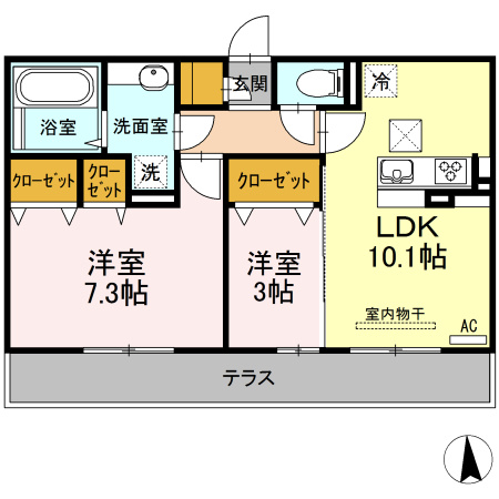 サンローズ島町の間取り