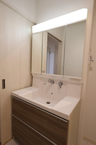 【独立洗面台】 | 《仲介手数料無料》中央区上落合６丁目14-1(2号棟)新築一戸建てサニータウン | 撮影日 2025年8月22日 17:00 曇り