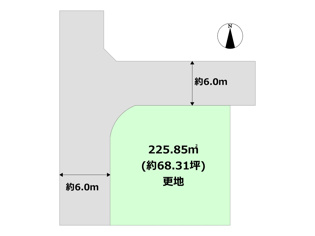 川西市湯山台２丁目売り土地の間取り