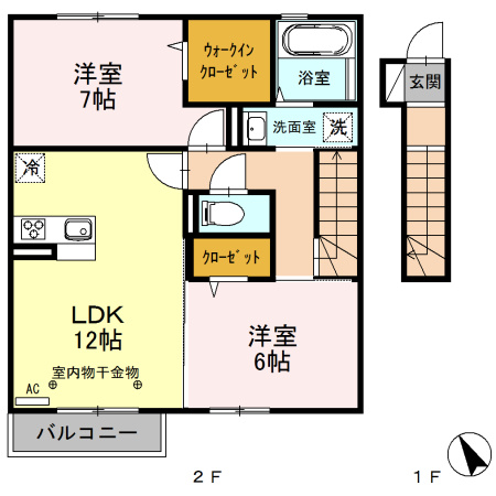 グリーンコートSの間取り