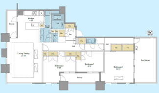 【間取り】 | サンウッド三田パークサイドタワー