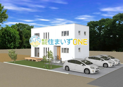 【外観パース】 | 東根市大字長瀞 | 完成イメージパースです♪
※価格には外構工事は含まれません。