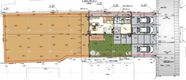 【区画図】 | 東根市大字長瀞 | 2700万円、4LDK、土地面積483.51m2、建物面積96.56m2 配置イメージになります♪
