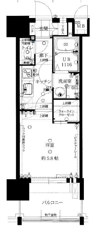 サヴォイ博多スーペリアの間取り