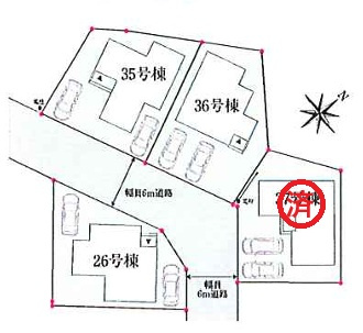 成田市寺台の区画図