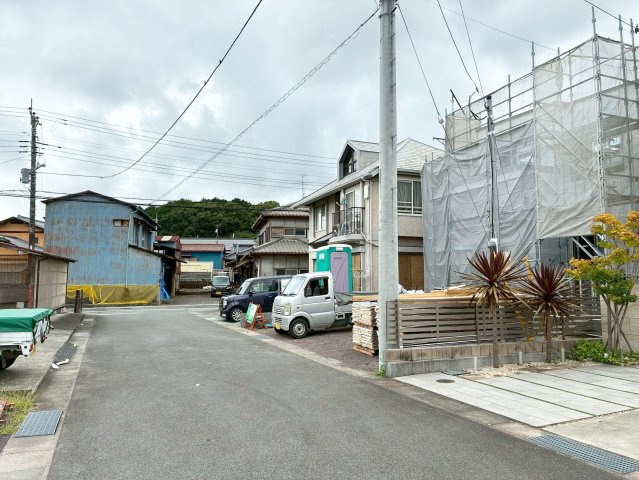 富士市富士岡１４期　全１棟の前面道路含む現地写真|現地撮影