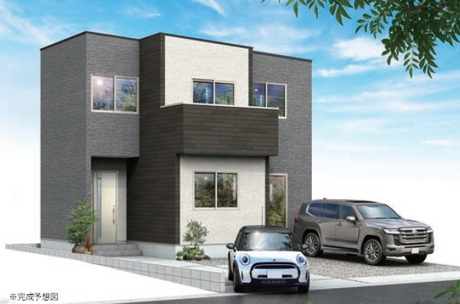 富士市富士岡１４期　全１棟の外観パース