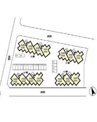 【区画図】 | ヴューラーみつわ台Ⅾ