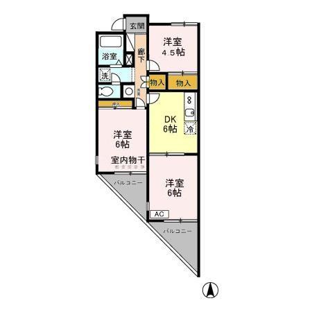 【間取り】 | ヴューラーみつわ台Ⅾ