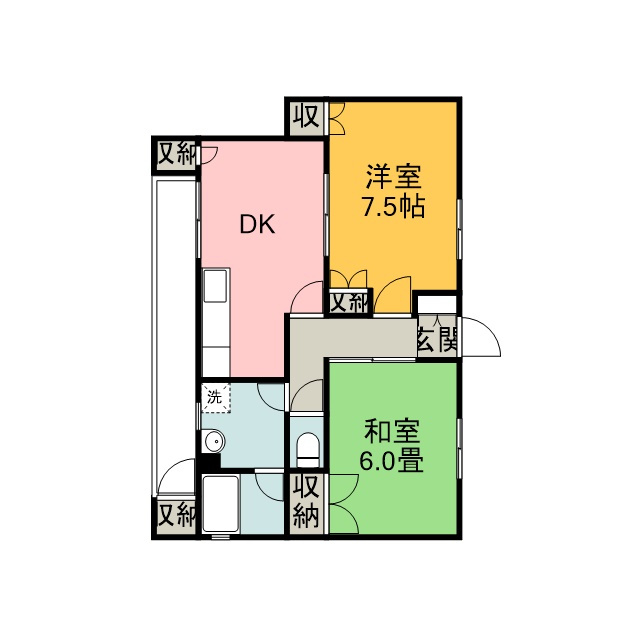 サウスコートいせきの間取り