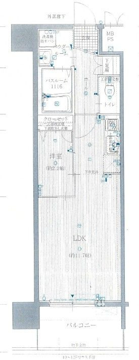 グランフォーレラグゼ博多の間取り