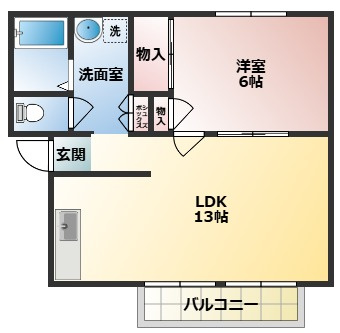 【間取り】 | レジデンスボナールⅠ