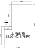 八尾市東山本町4丁目3-2　土地の画像