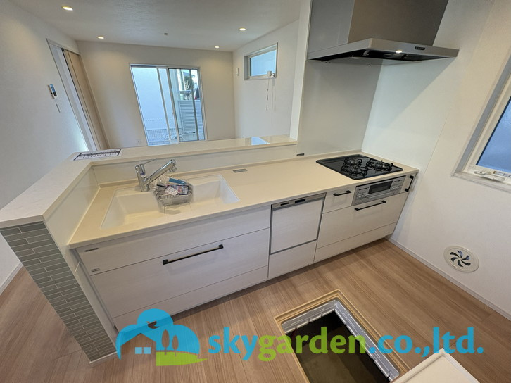 藤沢市大鋸3丁目4期　新築戸建　全1棟1号棟のキッチン|令和7年6月20日撮影：工事中