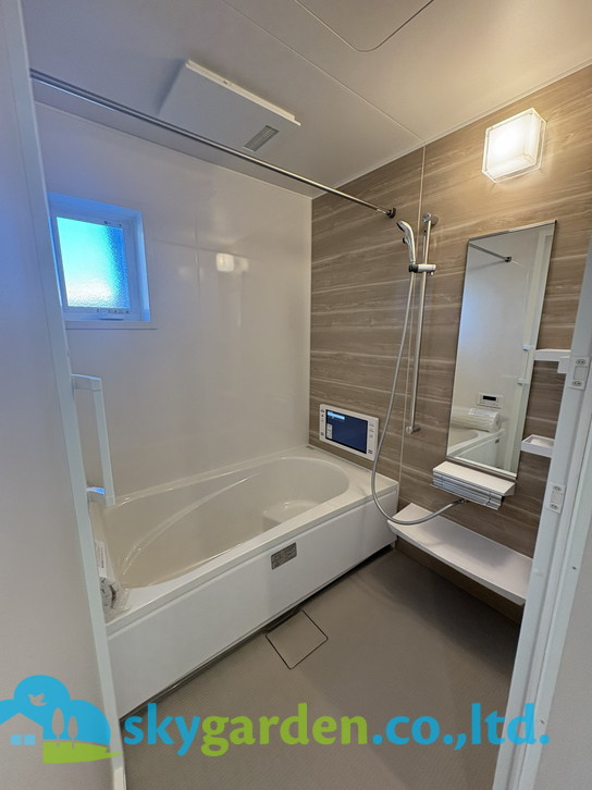 藤沢市大鋸3丁目4期　新築戸建　全1棟1号棟の浴室|令和7年6月20日撮影：工事中