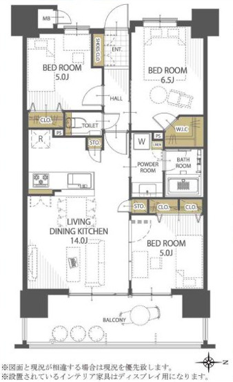 ブランシエラ那覇曙プレミストの間取り