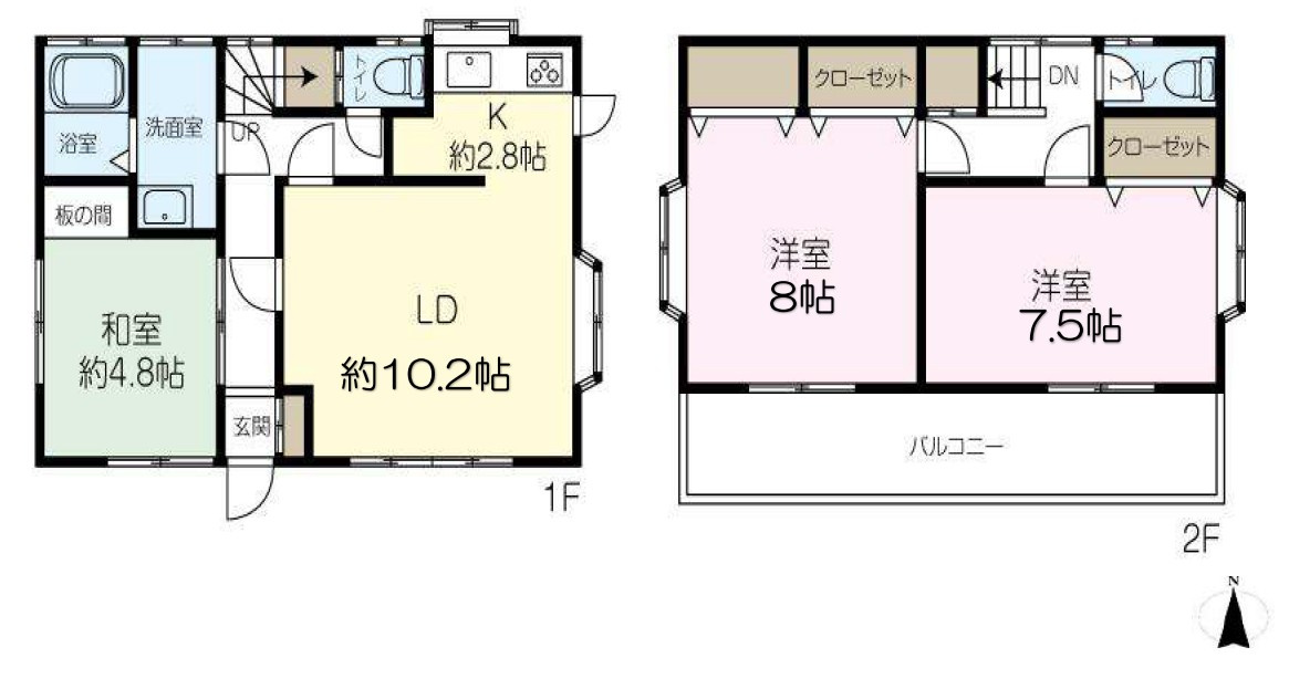 【中古戸建】本庄市今井の間取り|■間取り図｜敷地面積：400.4（約121.12坪）　建物面積：81.97（約24.79坪）