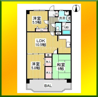 【間取り】 | センチュリー7 | 室内の写真は別号室のものとなります。