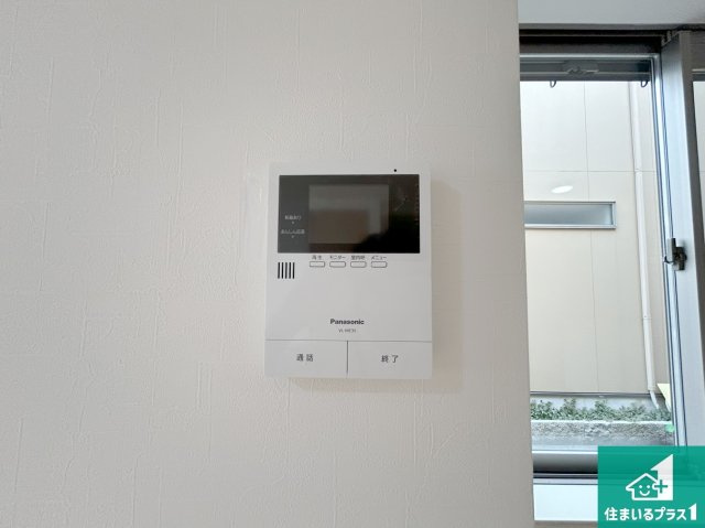 堺市東区大美野　中古一戸建ての防犯設備|防犯に安心なカラーモニターインターホン！