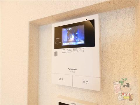 ベレオガーデンズ福富西のセキュリティ|カメラ付インターホン