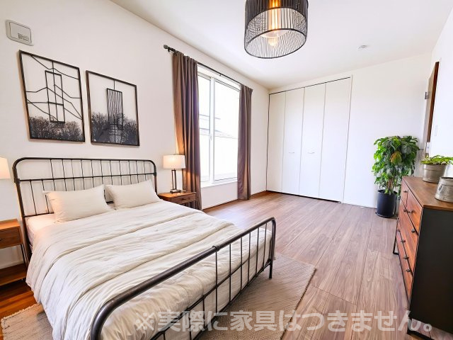 新築戸建・建売　桐生第6広沢町　Livele Garden　全3棟の洋室|※家具を配置した場合のイメージ図になります！実際に家具はつきません。