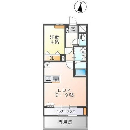シャンボール南高江の間取り