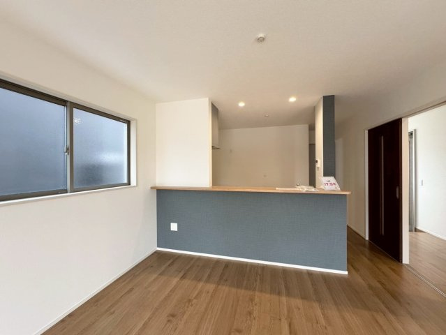 ーBloomーブルームー小倉南区田原3丁目1期　【小倉南区　新築戸建て】のキッチン|ダウンライト付きのカウンターキッチン♪　【小倉南区　新築戸建て】