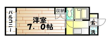 岡山市北区　1棟マンションの間取り
