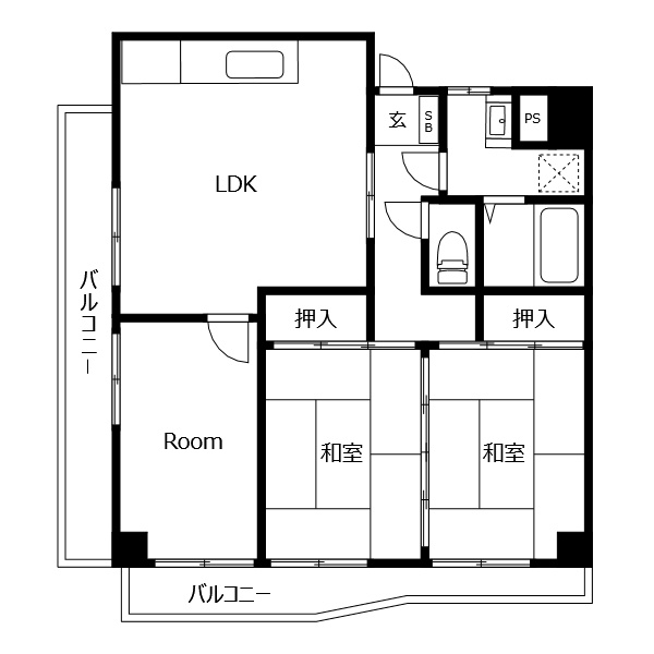 ウイングコーポ大原の間取り