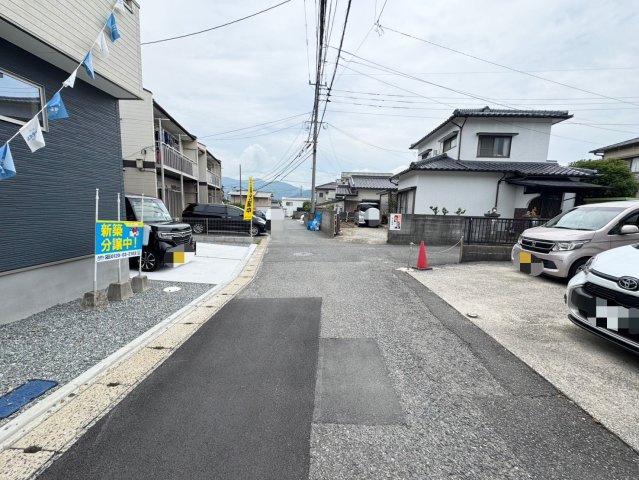 ーBloomーブルームー小倉南区湯川新町3丁目3期　【小倉南区　新築戸建て】の前面道路含む現地写真|閑静な住宅街でのんびり過ごせます　【小倉南区　新築戸建て】