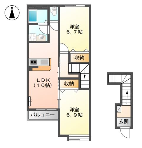 ラ・カーサ　HANAの間取り
