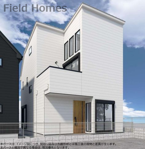 海老名市杉久保南3丁目新築戸建て　A棟の外観パース|外観イメージ「海老名市杉久保南3丁目新築戸建て　A棟」