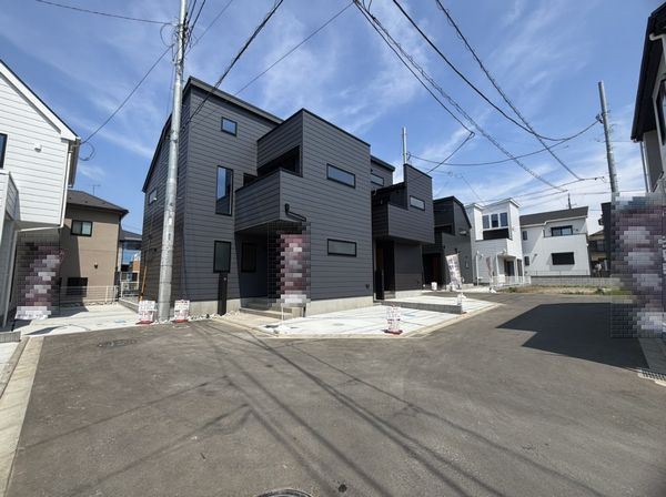 海老名市杉久保南3丁目新築戸建て　B棟の前面道路含む現地写真|前面道路含む現地写真です