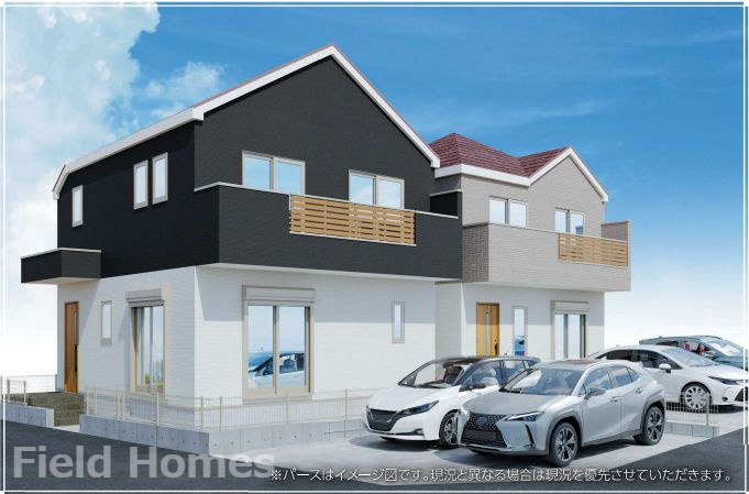 藤沢市西富2丁目新築戸建て　4期2号棟の外観パース|外観イメージ「藤沢市西富2丁目新築戸建て」