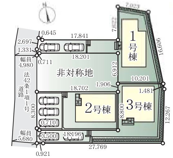 藤沢市石川新築戸建て　5期1号棟の区画図|区画図「藤沢市石川新築戸建て」