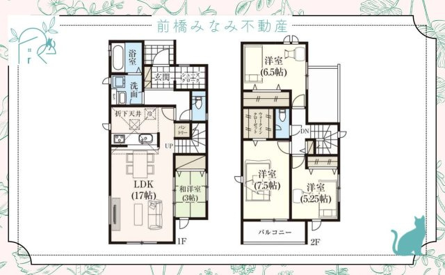 高崎市八千代町2期　２号棟(全３棟)　グラファーレ　新築建売分譲の間取り