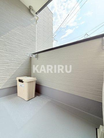 ハーモニーテラス中川東のバルコニー