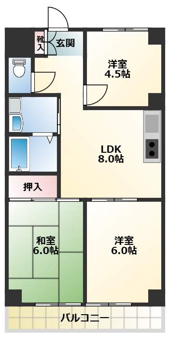 ドエルアクシオンの間取り